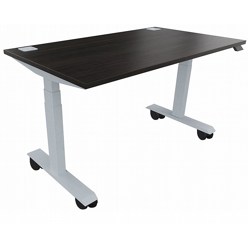 Progress Plus Electric Height Adjustable Mobile Rectangular Office Desks - Office Desks