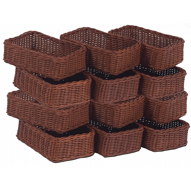 Millhouse Small Baskets - Pack of 12 - School Furniture