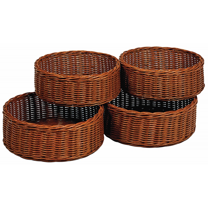 Millhouse Circular Baskets - Pack of 4 - School Furniture