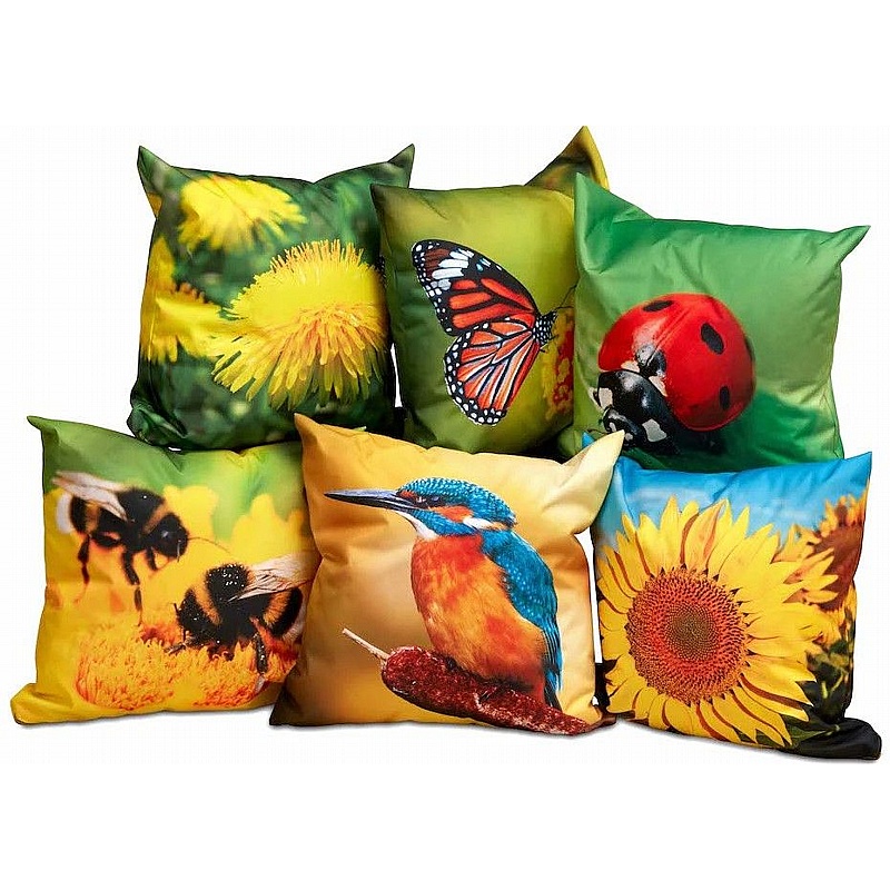 Nature Cushions - Pack of 6 - School Furniture