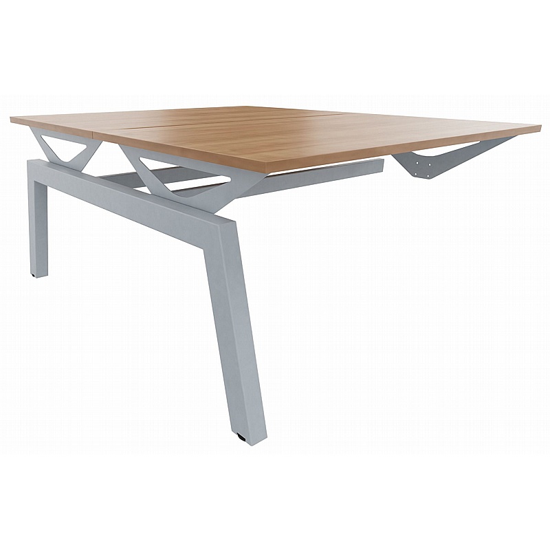 Linnea Elevate Rectangular Back to Back Sliding Top Bench Extension Desks - Office Desks