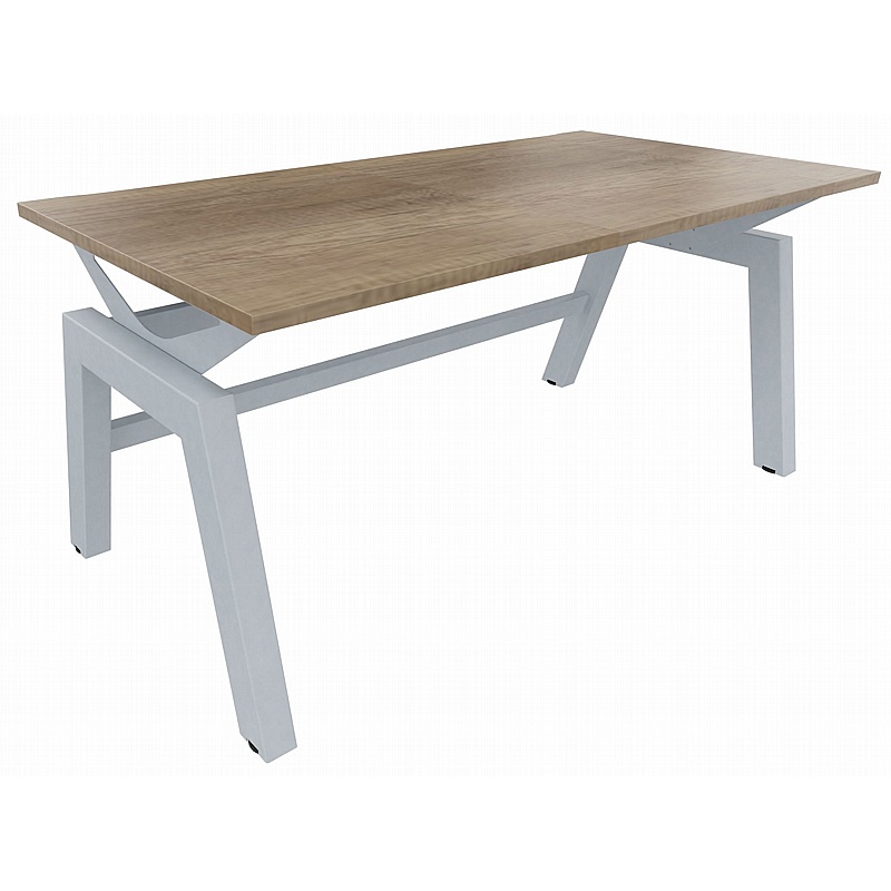 Linnea Elevate Rectangular Starter Sliding Top Bench Desks - Office Desks