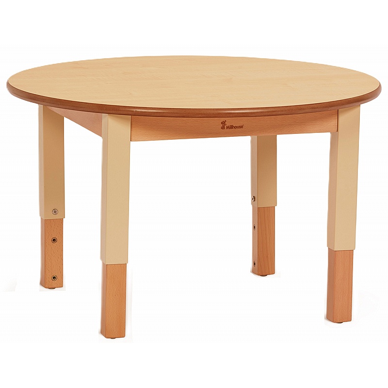 Teeny Tots Height Adjustable Circular Tables - School Furniture