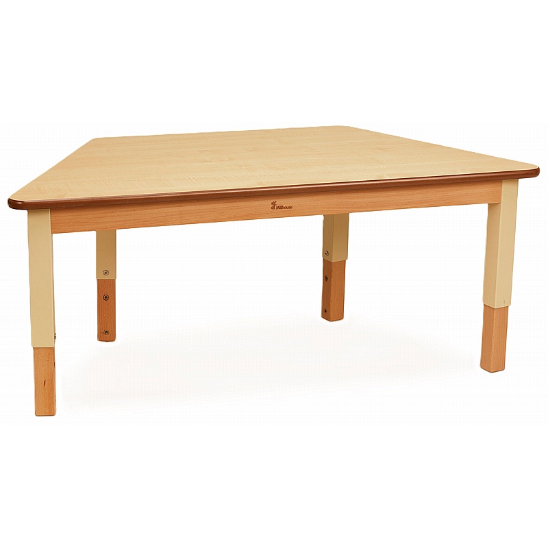 Teeny Tots Height Adjustable Trapezoidal Tables - School Furniture