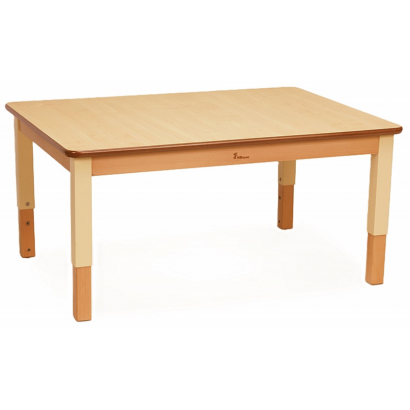 Teeny Tots Height Adjustable Rectangular Tables - School Furniture