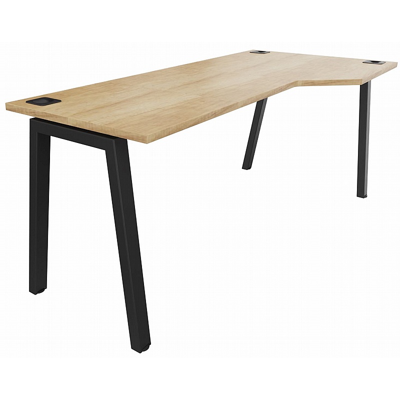 Linnea A-Frame Shallow Wave Bench Desks - Office Desks