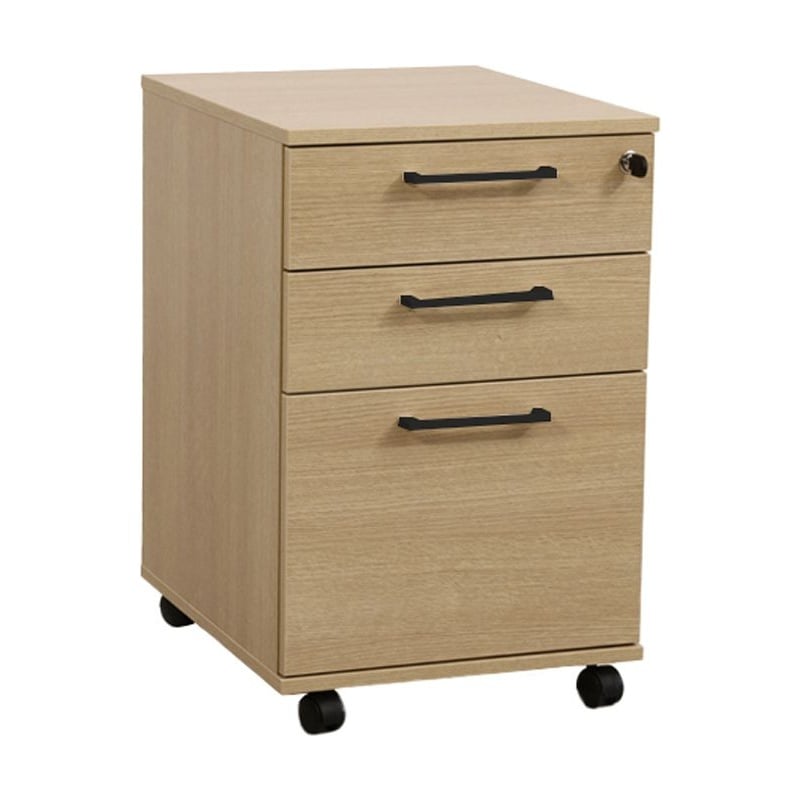 Linux II 3 Drawer High Under Desk Mobile Pedestals - Office Storage