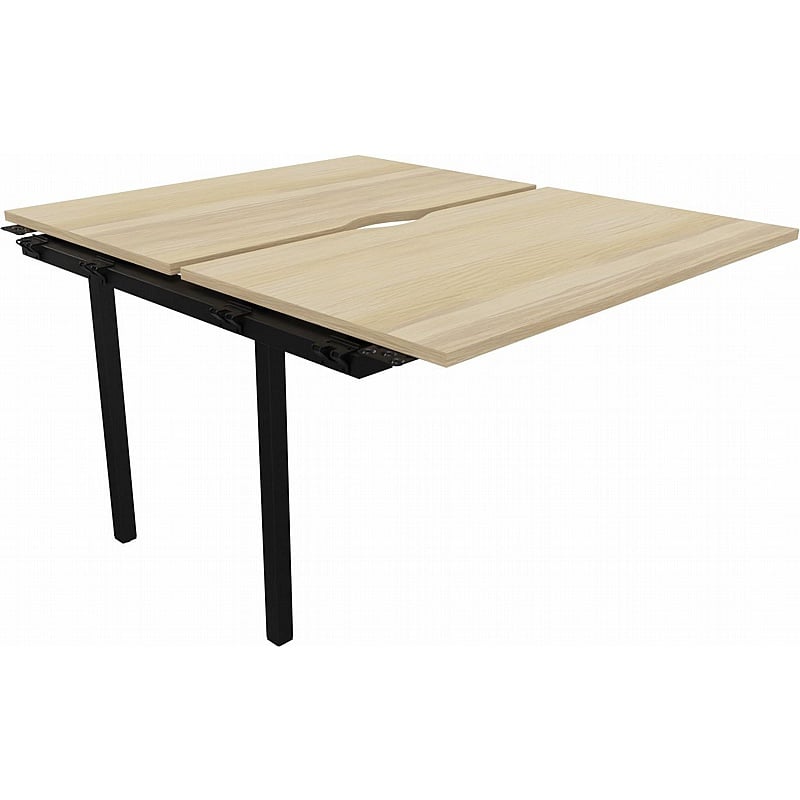 Linux II Rectangular Back to Back Bench Extension Desks - Office Desks