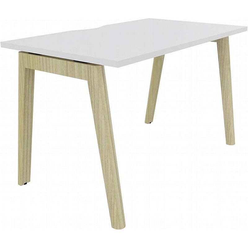 Linux II Scandi A-Frame Rectangular Bench Desks - Office Desks