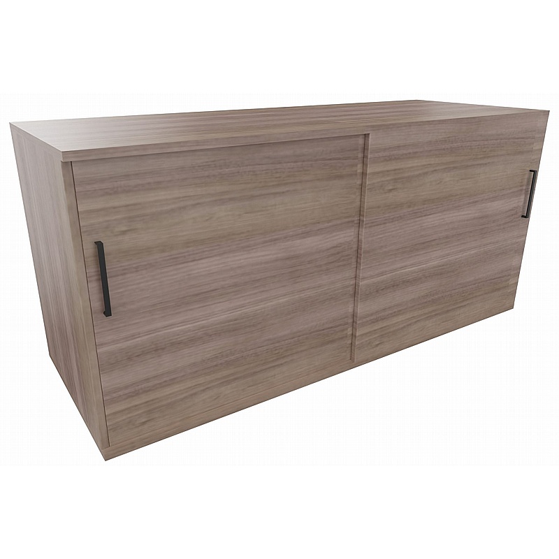 Elite Desk High Sliding Door Credenza Storage Unit - Office Storage