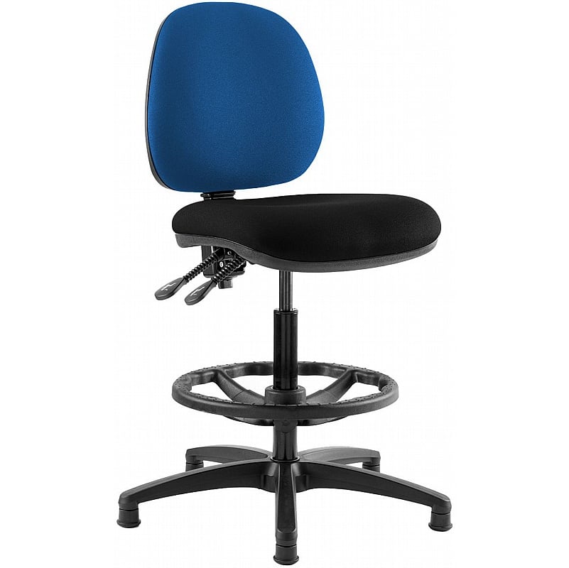 Kirby Duo Medium Back Draughtsman Chairs - Office Chairs