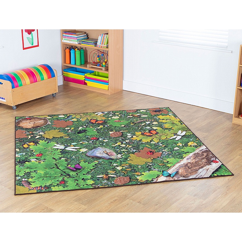 Natural World Woodland Double Sided Carpet - School Furniture