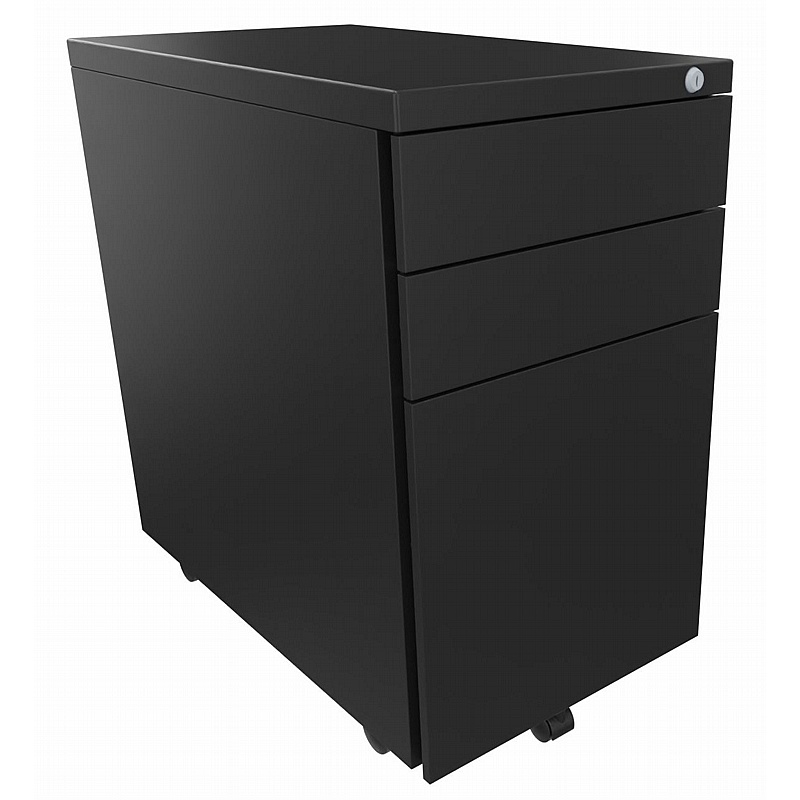 Elite Tall Narrow Under Desk Steel Mobile Pedestals - Office Storage