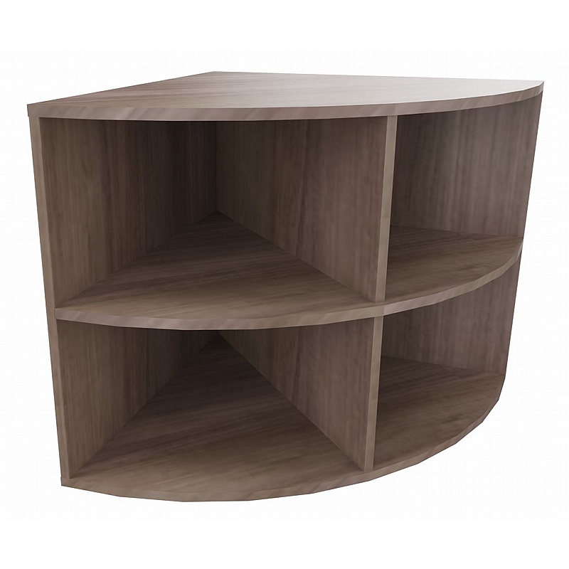 Elite Desk High Radial Bookcases - Office Storage