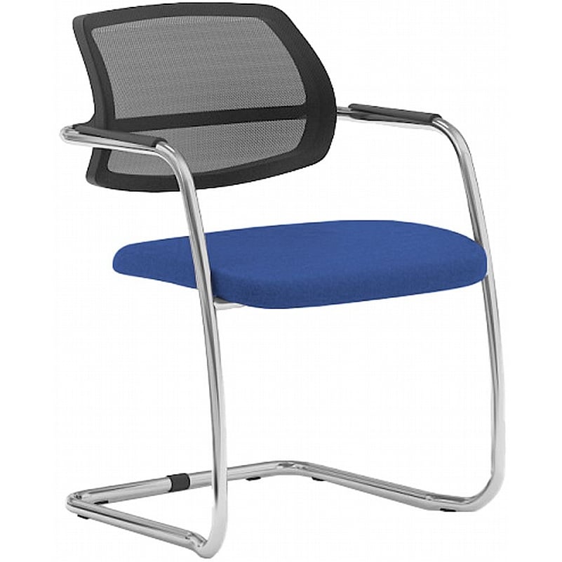 Moulton Low Back Mesh Cantilever Meeting and Conference Chairs - Office Chairs