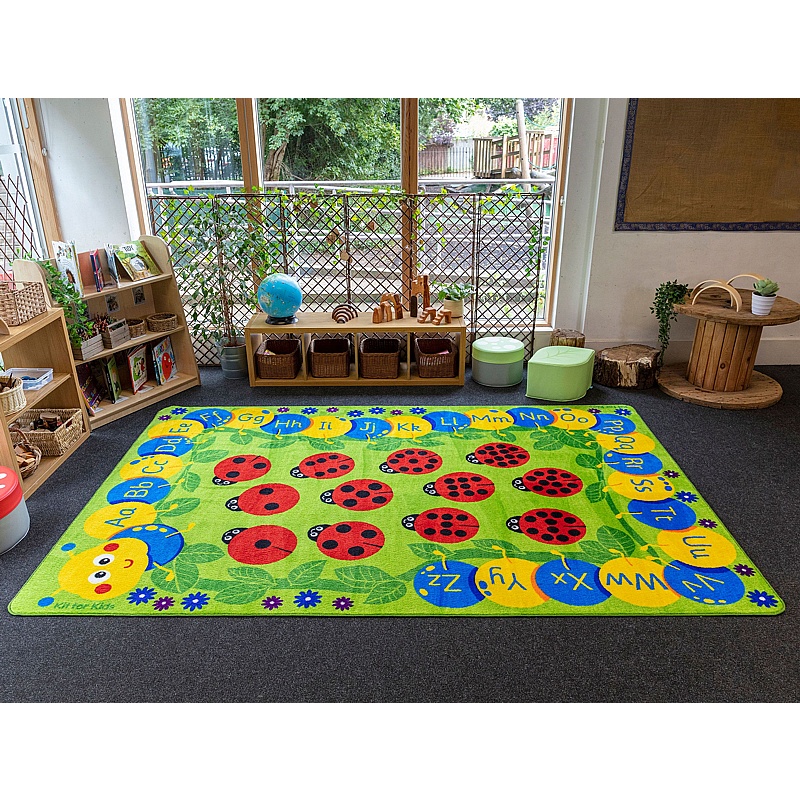 Back to Nature Chloe Caterpillar Numeracy & Literature Carpet - School Furniture