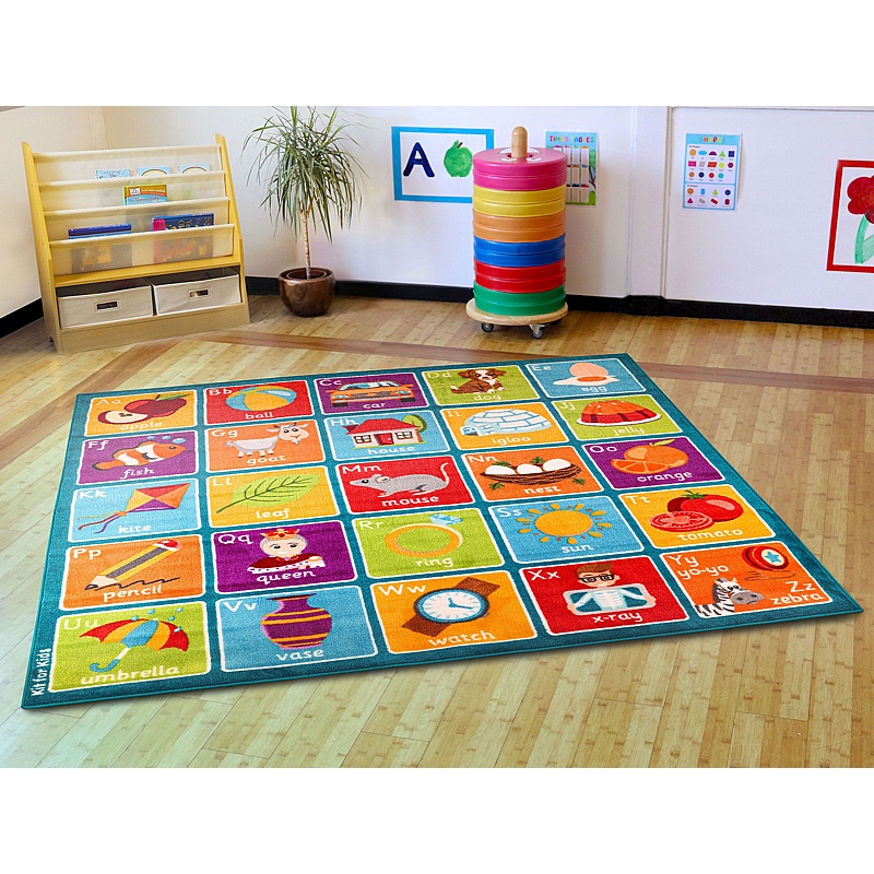 Square Alphabet Carpet - School Furniture