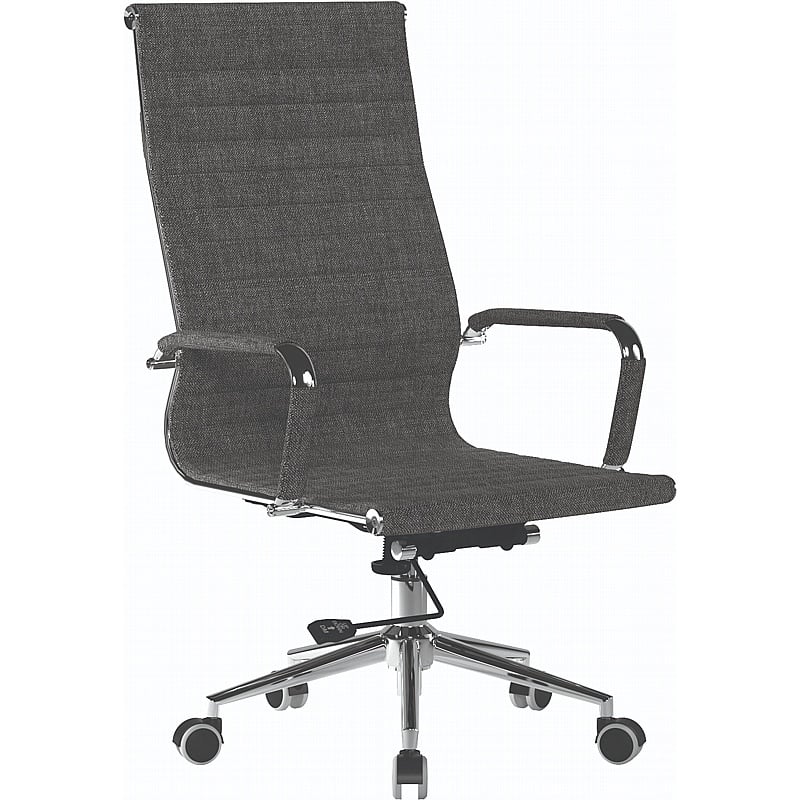 Aura Contemporary High Back Fabric Executive Office Chair - Office Chairs