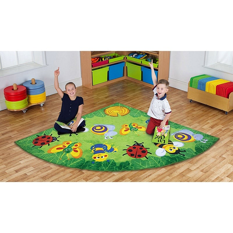 Back to Nature Bug Corner Placement Carpet - School Furniture