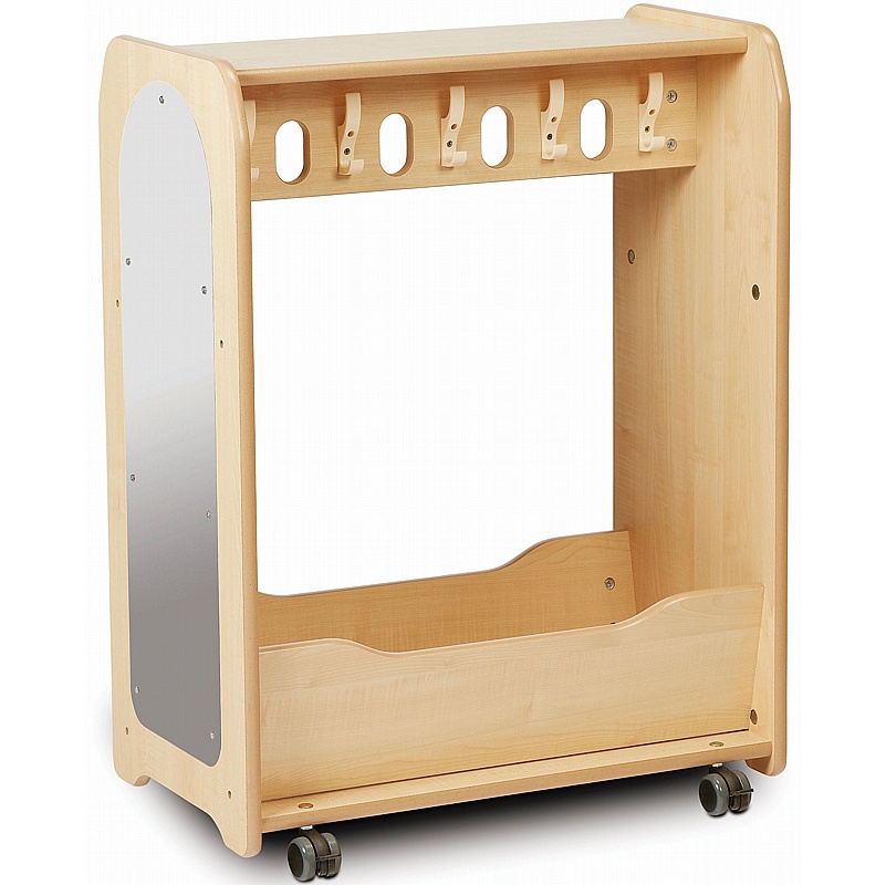 Nursery Mini Dressing Up Mobile Trolley with Mirror - School Furniture