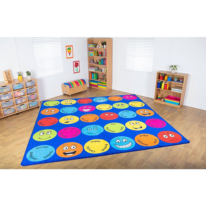 Emotions Large Square Placement Carpet - School Furniture