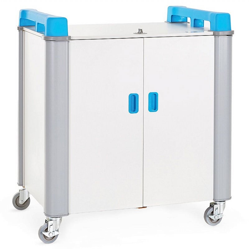 LapCabby 32H Horizontal Compact Laptop Charge and Storage Trolley - School Furniture