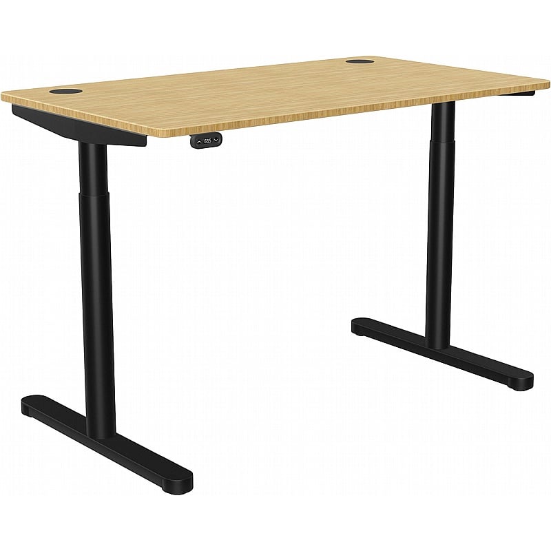 SmartLine Flow Bamboo Sit Stand Office Desks - Office Desks