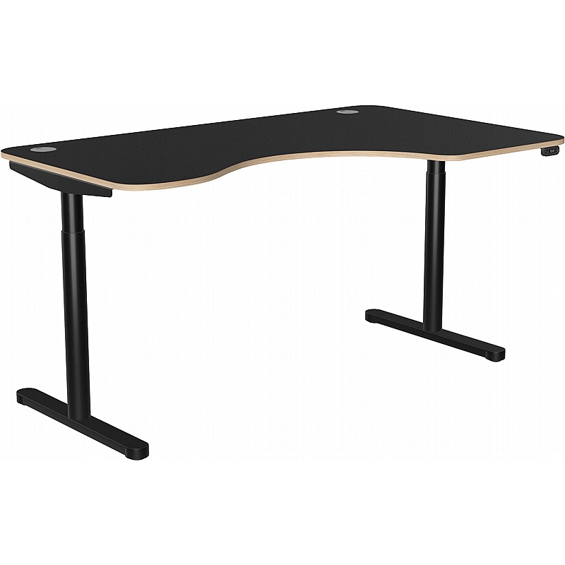 SmartLine Flow Ergonomic Radial Sit Stand Office Desks - Office Desks