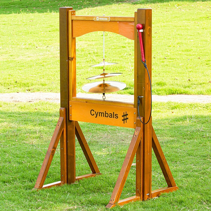 Cymbals Sensory Outdoor Music Frame - School Furniture