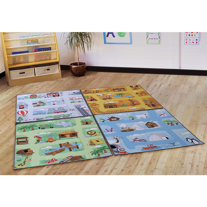 Small World Road Map Set 2 - School Furniture