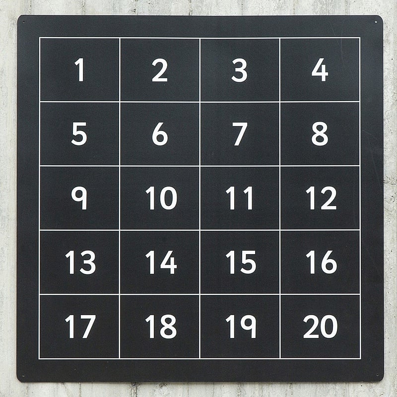 Outdoor Numbered Chalkboards - School Furniture