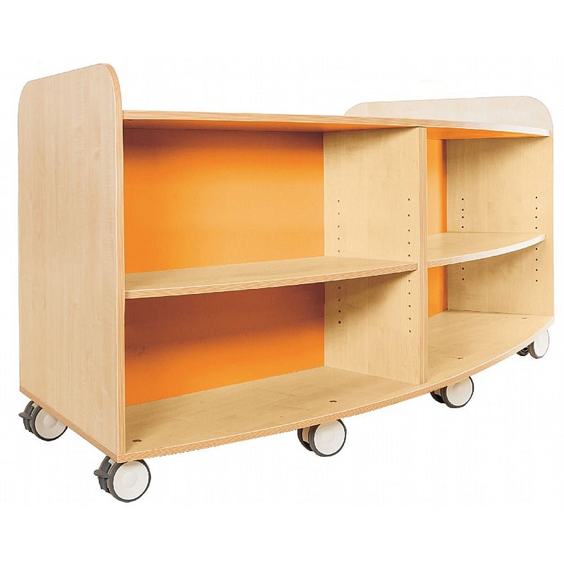 KubbyClass Grand Mobile Library Curved Bookcases - School Furniture