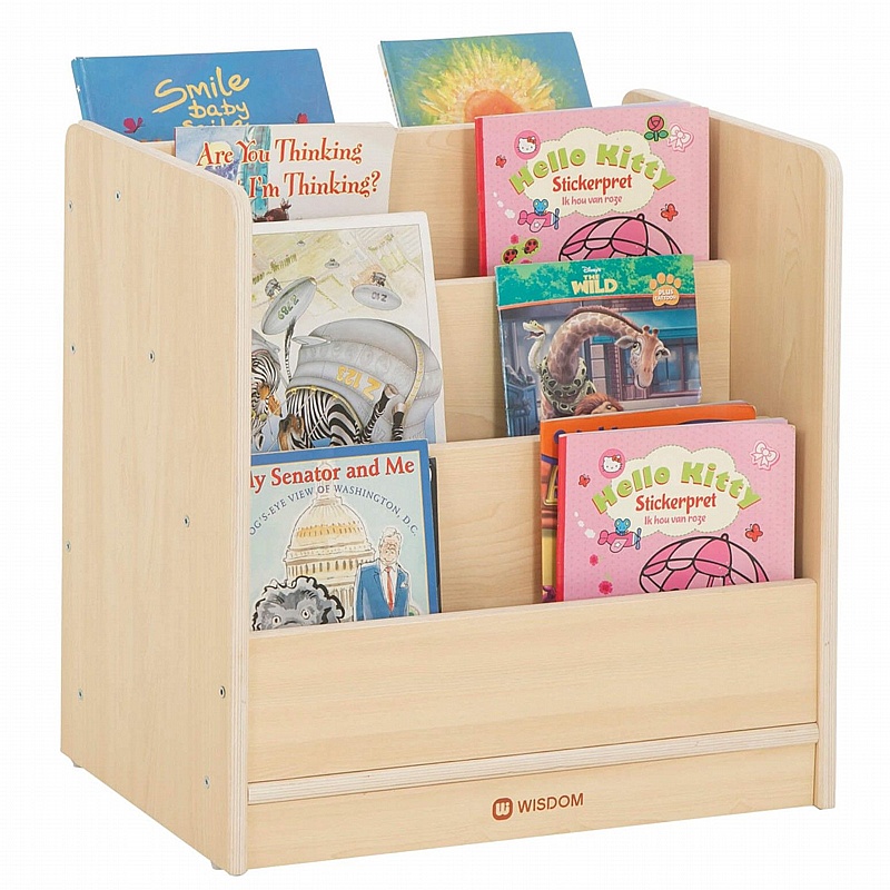 Bright Beginnings Double Sided Nursery and Library Bookcase - School Furniture