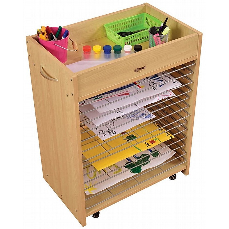 Bright Beginnings Arts and Crafts Mobile Storage and Drying Unit - School Furniture