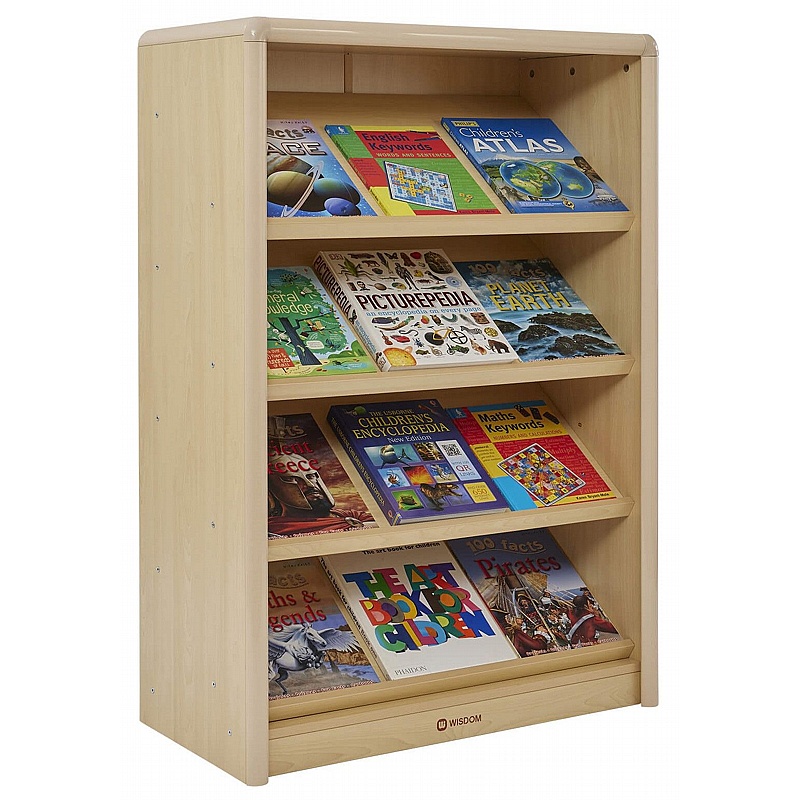 Wisdom Elegant Sloping Nursery and Library Bookcase - School Furniture