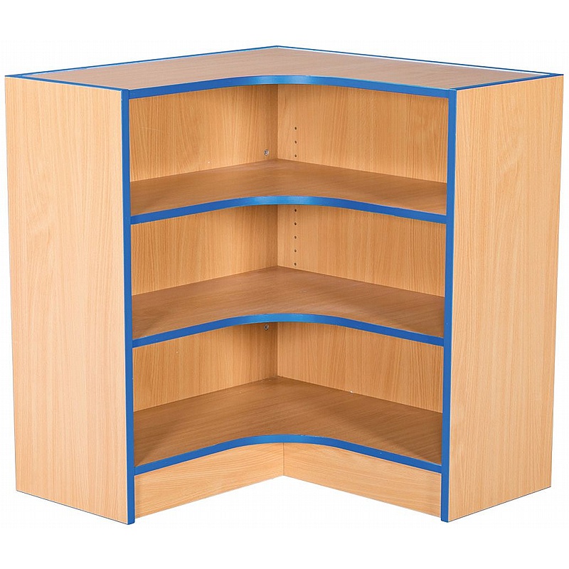 Folio Premium Library Flat Top Internal Corner Bookcase - School Furniture