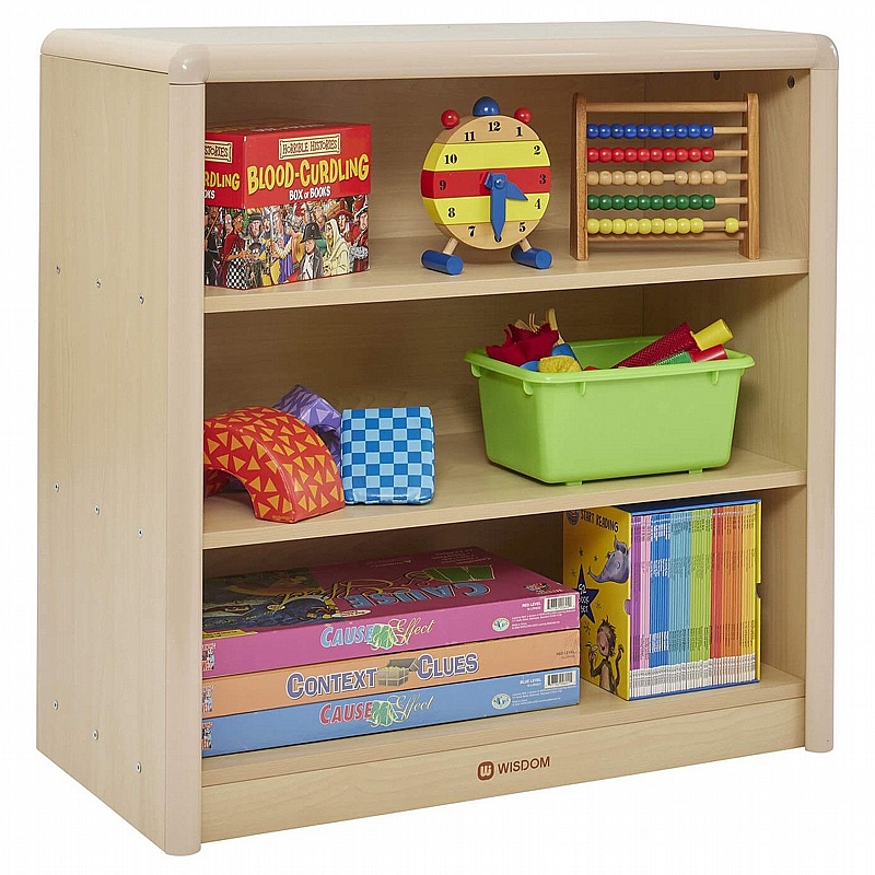 Wisdom Elegant 3 Shelf Nursery and Library Bookcase - School Furniture