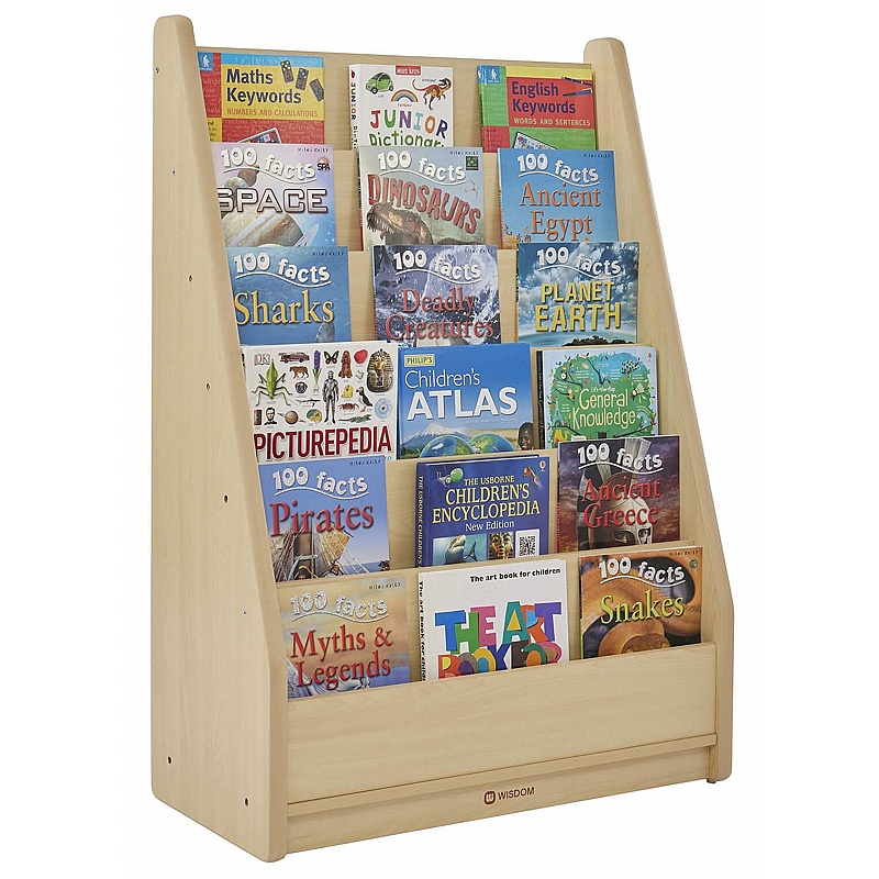 Wisdom Elegant Tall Nursery and Library Bookcase - School Furniture