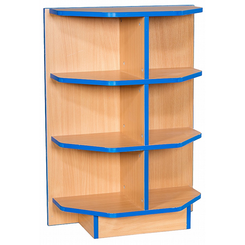 Folio Premium Library Flat Top D-End Cap Bookcases - School Furniture