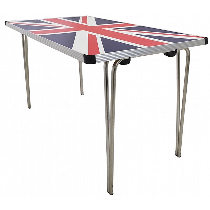 Gopak Heritage UK Flag Folding Table - School Furniture