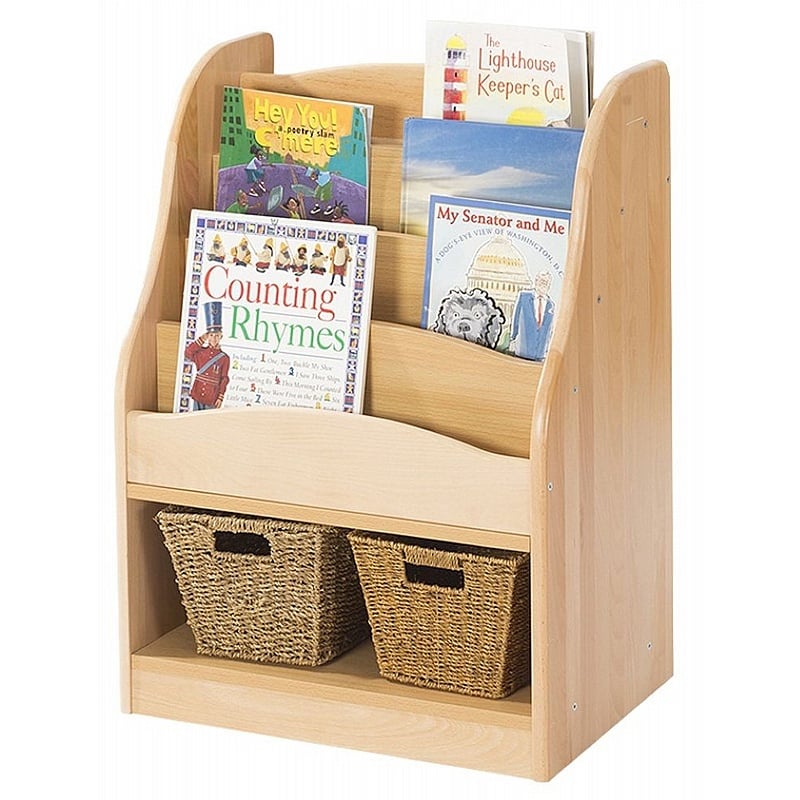 Zona Nursery and Library Bookcase and Double Storage Compartment - School Furniture