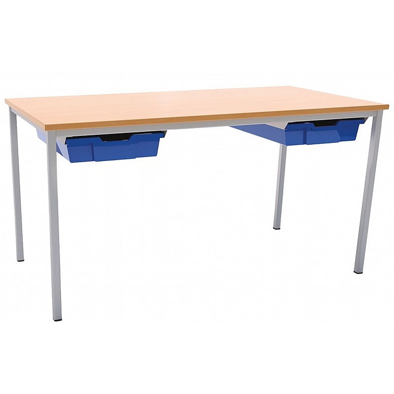 Campus Fully Welded Rectangular School Tables with Trays - School Furniture