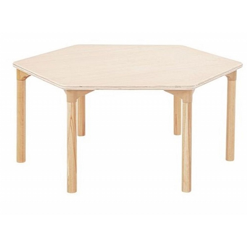 Zona Beechwood Hexagonal Nursery and Pre School Tables - School Furniture