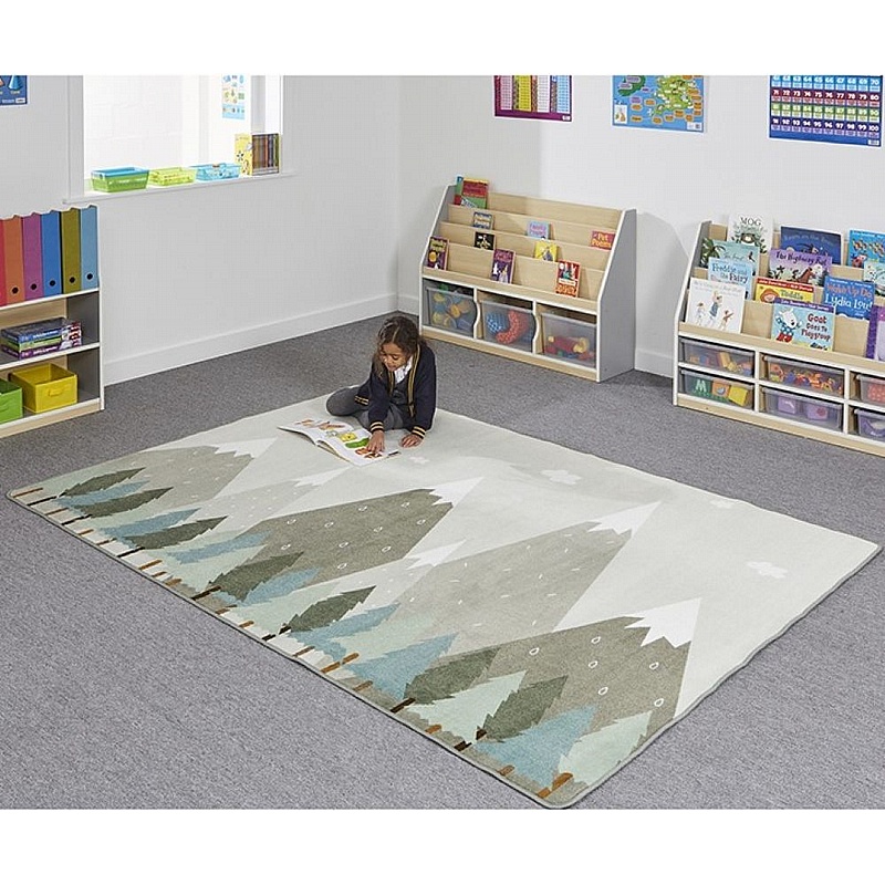 Calm Mountain Rectangular Placement Carpet - School Furniture