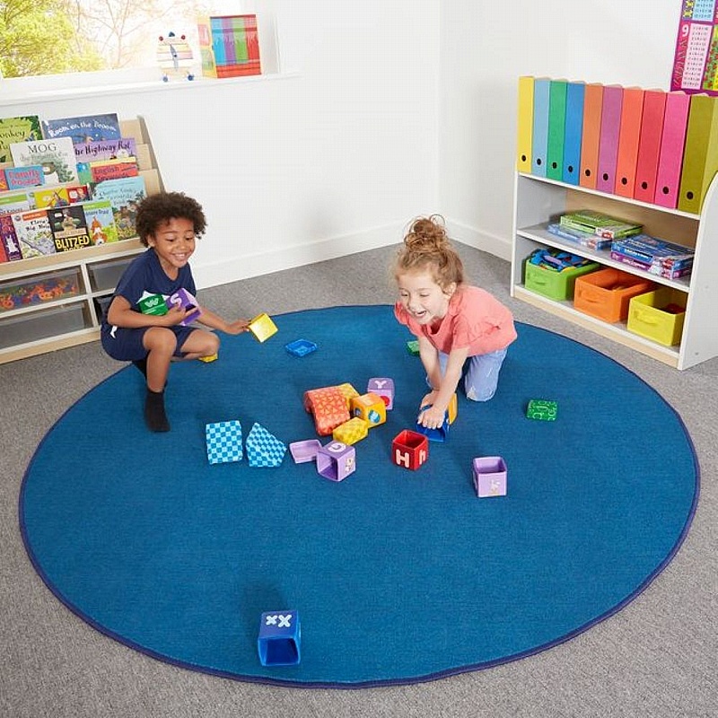 Solid Round Placement Carpet - School Furniture