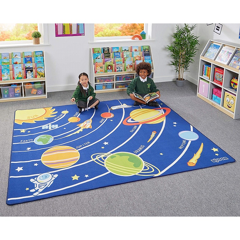 Solar System Rectangular Learning Carpet - School Furniture