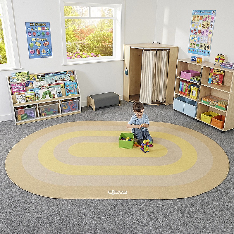 Runaway Oval Placement Carpet - School Furniture