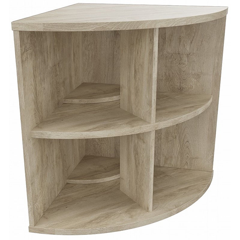 Unified Desk High Radial Bookcases - Office Storage