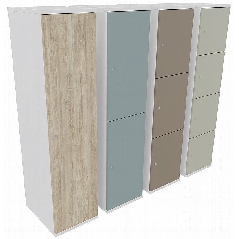 Unified Duo Wooden Office Lockers - Office Storage