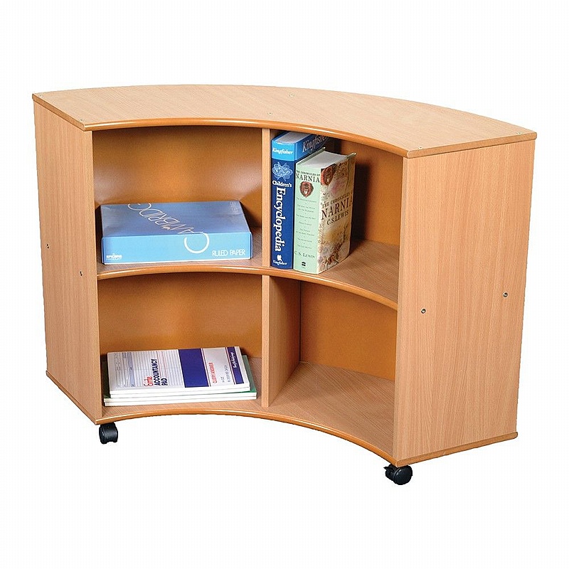 Beech Nursery and Library Concave Bookcase - School Furniture